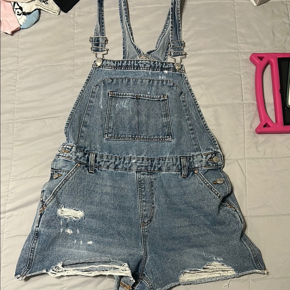 Wild Fable Light Blue Denim Overalls